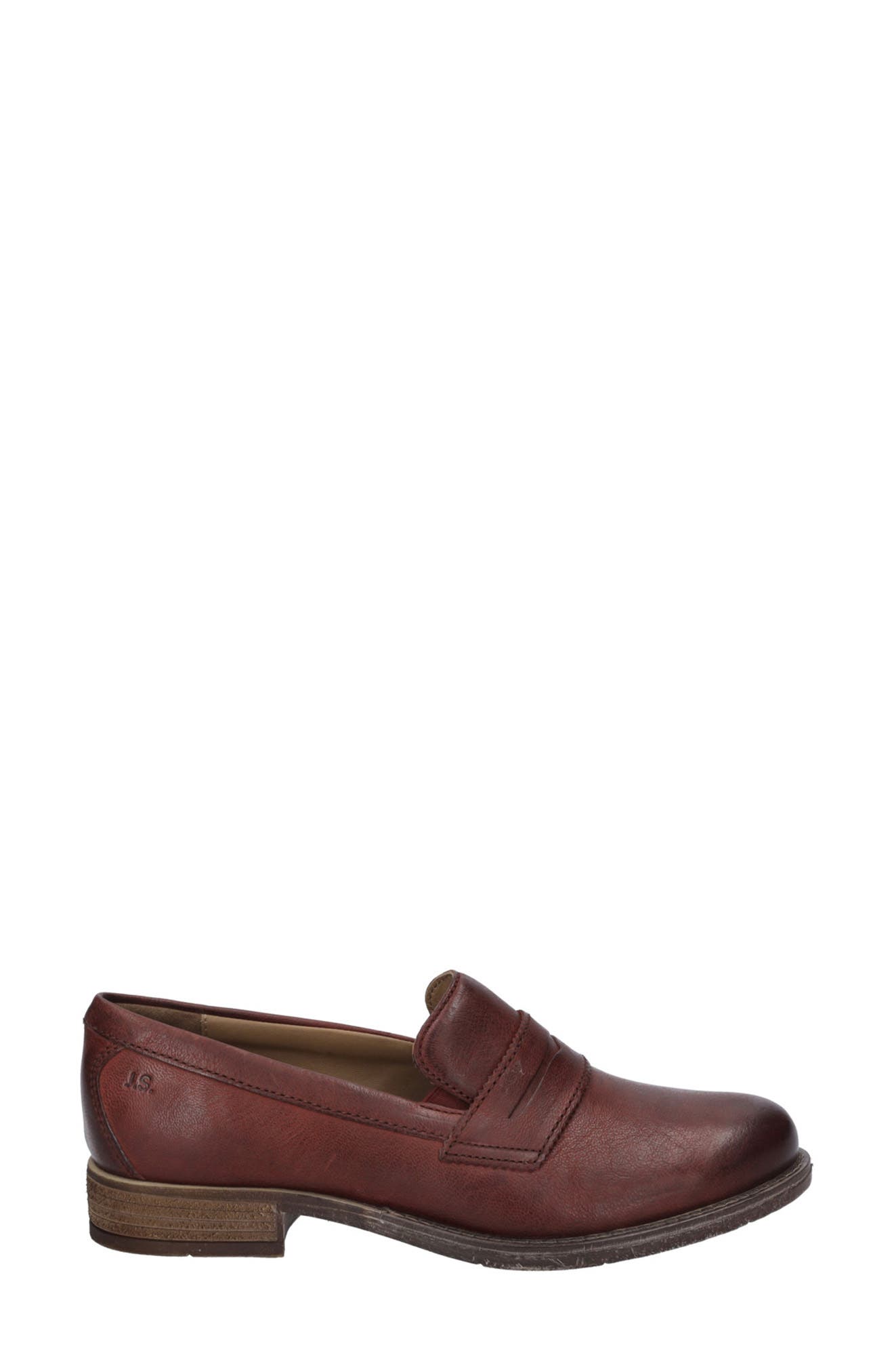 Sienna 96 Leather Loafer, Alternate, color, BORDO