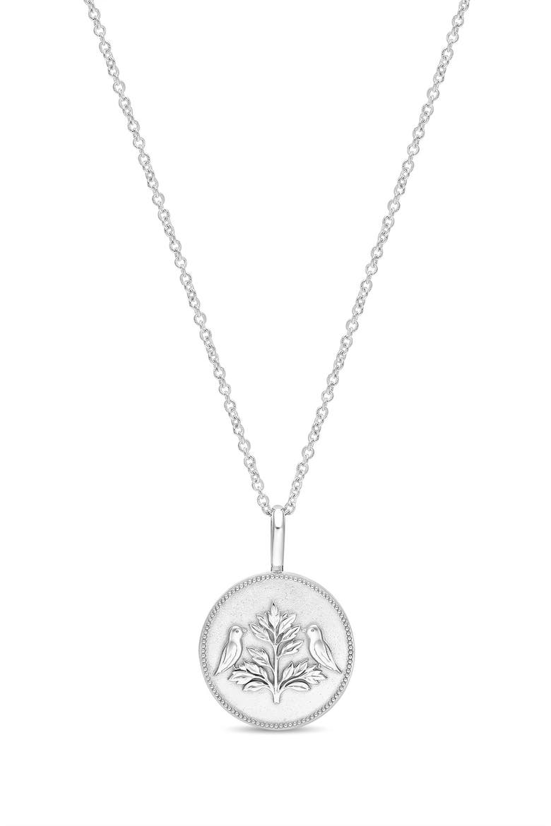 Tree of Life Sterling Silver Pendant Necklace, Main, color, STERLING SILVER