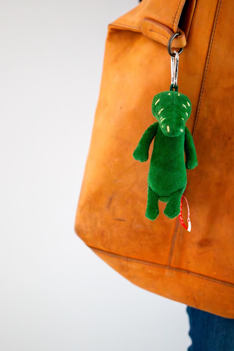 Key Charm Tony the Crocodile green, Alternate, color, Green