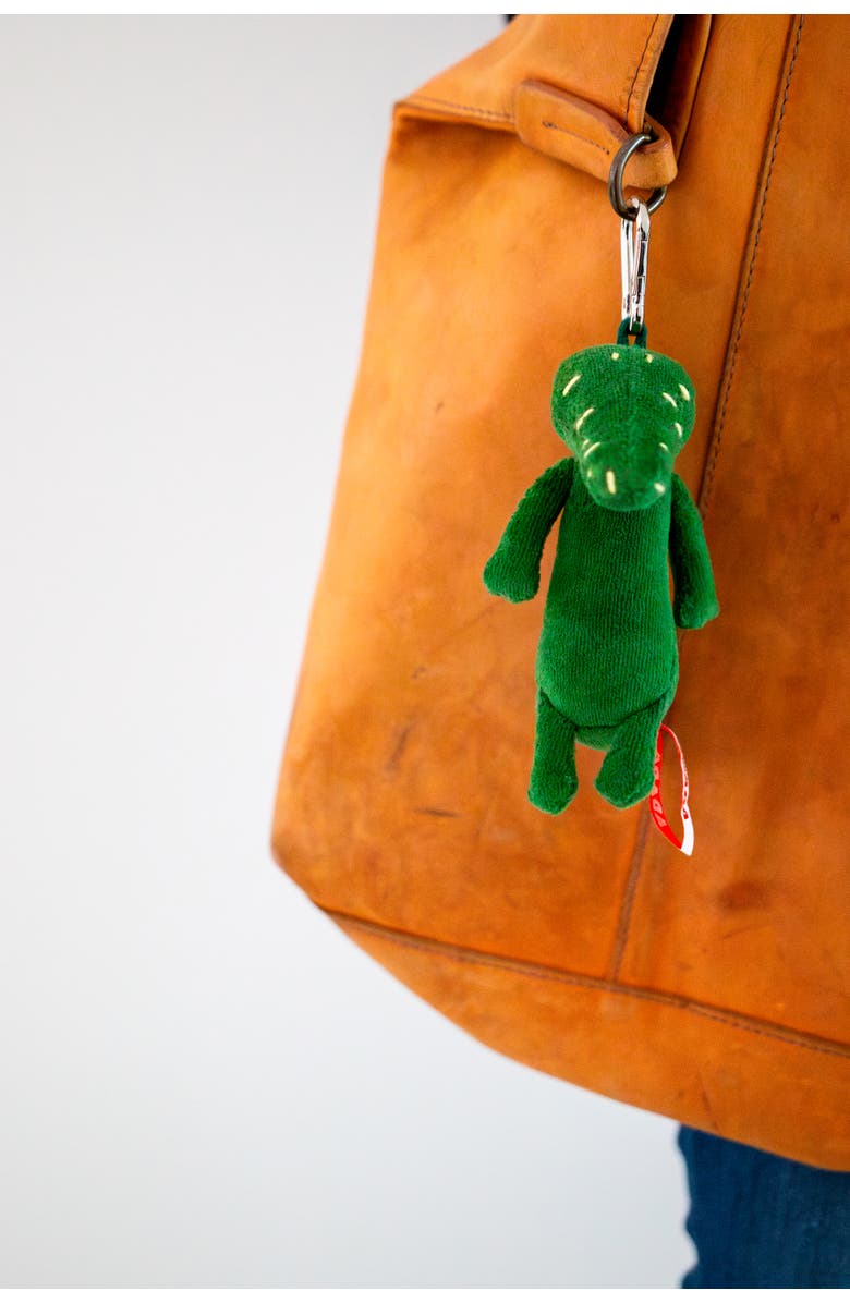 ADADA Key Charm Tony the Crocodile green, Alternate, color, Green