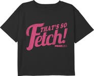 Mean Girls Girl's Mean Girls Distressed That Is So Fetch Graphic Cropped T-Shirt