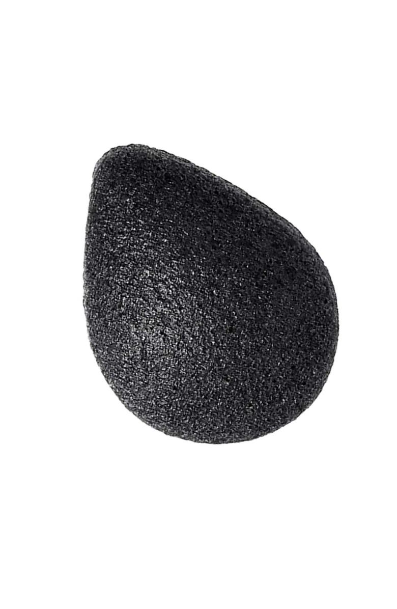 PURSONIC Natural Charcoal Konjac Sponge, Alternate, color, Black