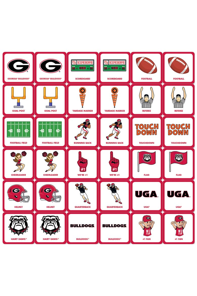 Georgia Bulldogs Matching Game, Alternate, color, Multicolor