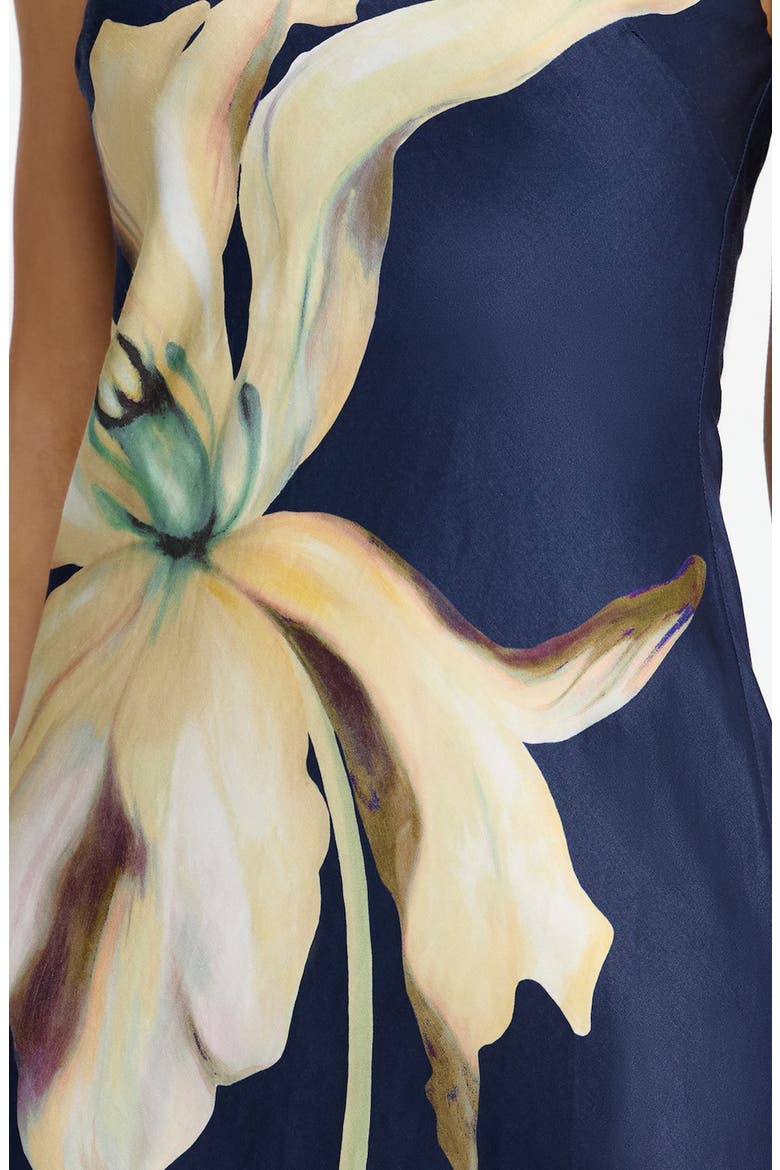 Mora Floral Print Strapless Dress, Alternate, color, MIDNIGHT LILIUM