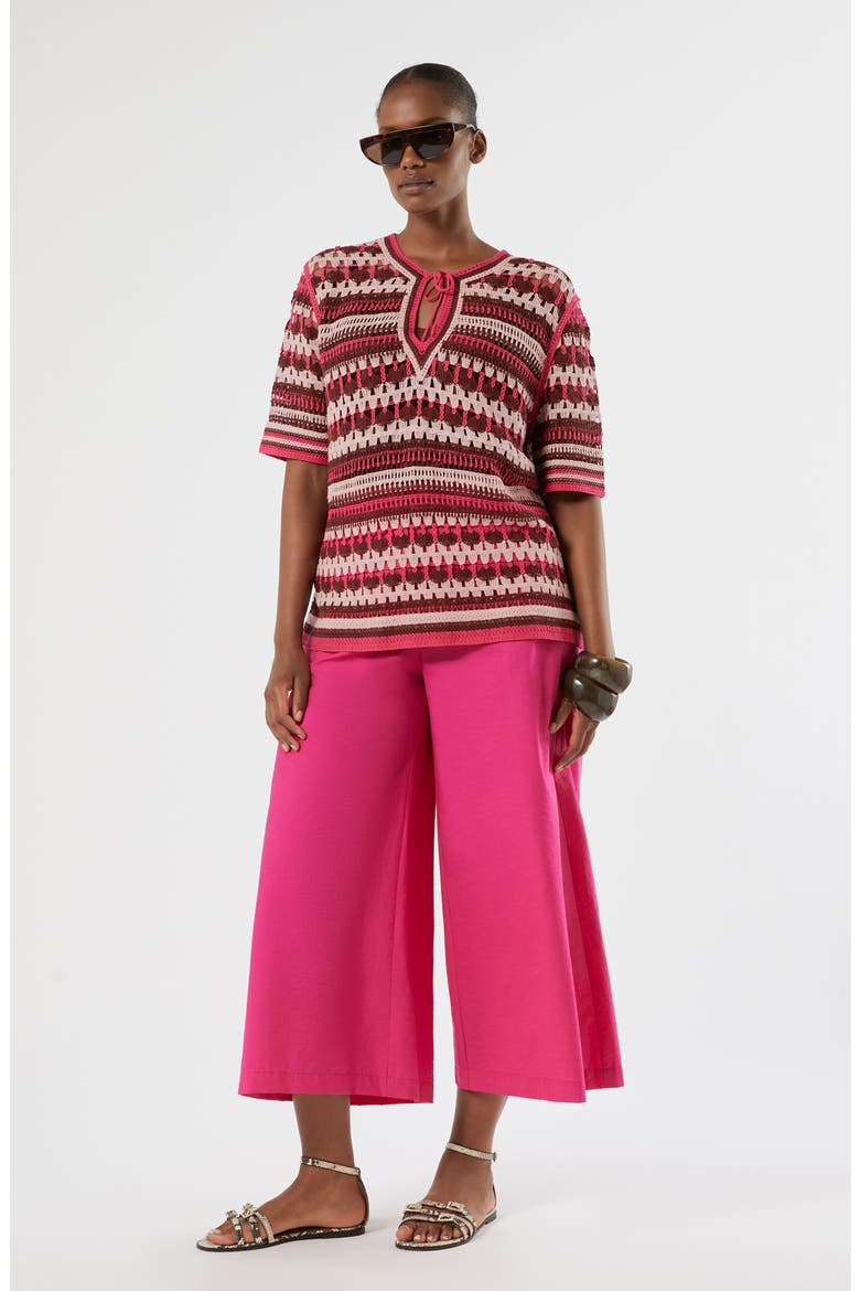 Vpece Ankle Wide Leg Pants, Alternate, color, FUCHSIA