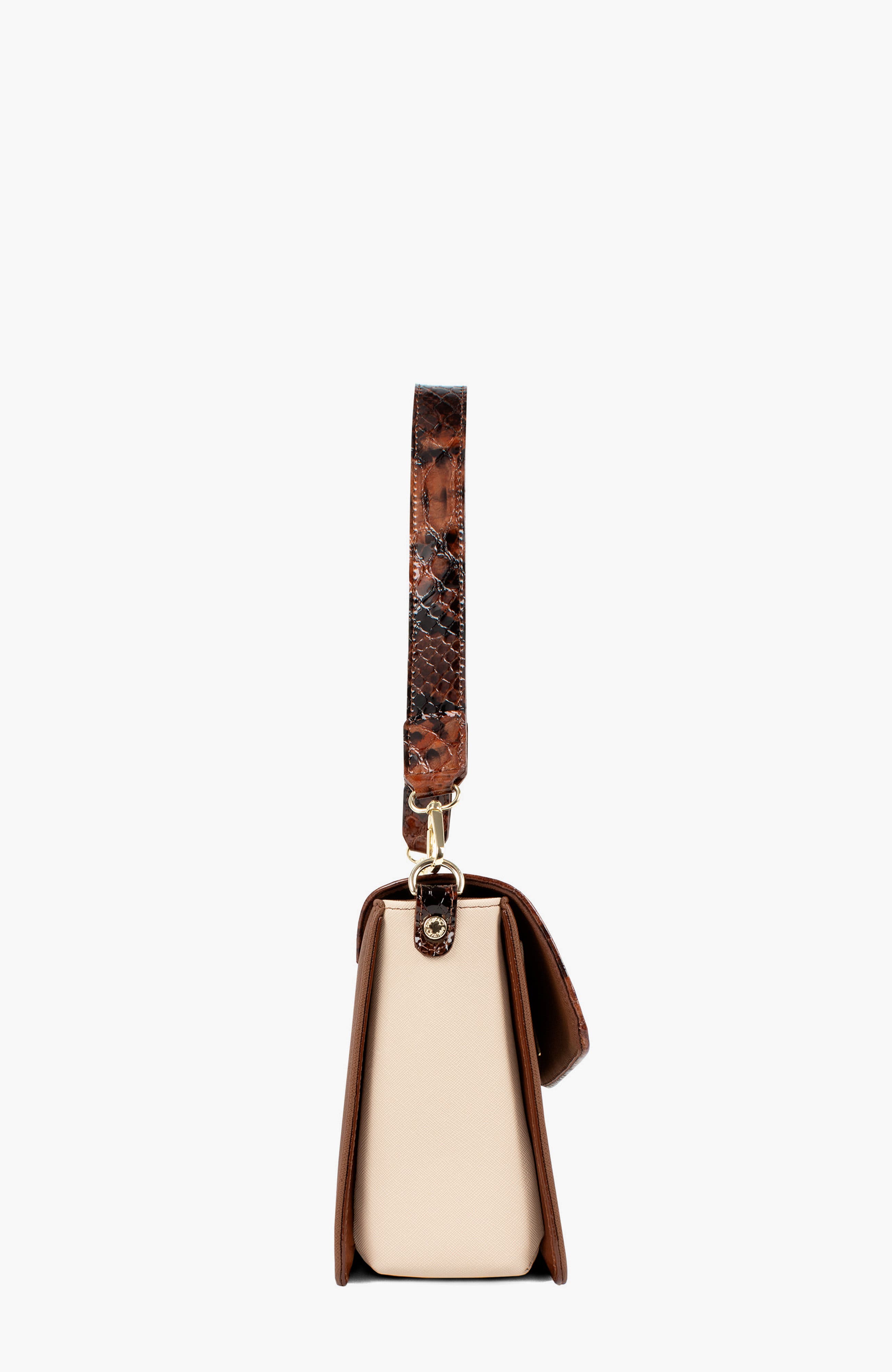 Cherry Blossom Handbag 529, Alternate, color, Camel Brown / Beige