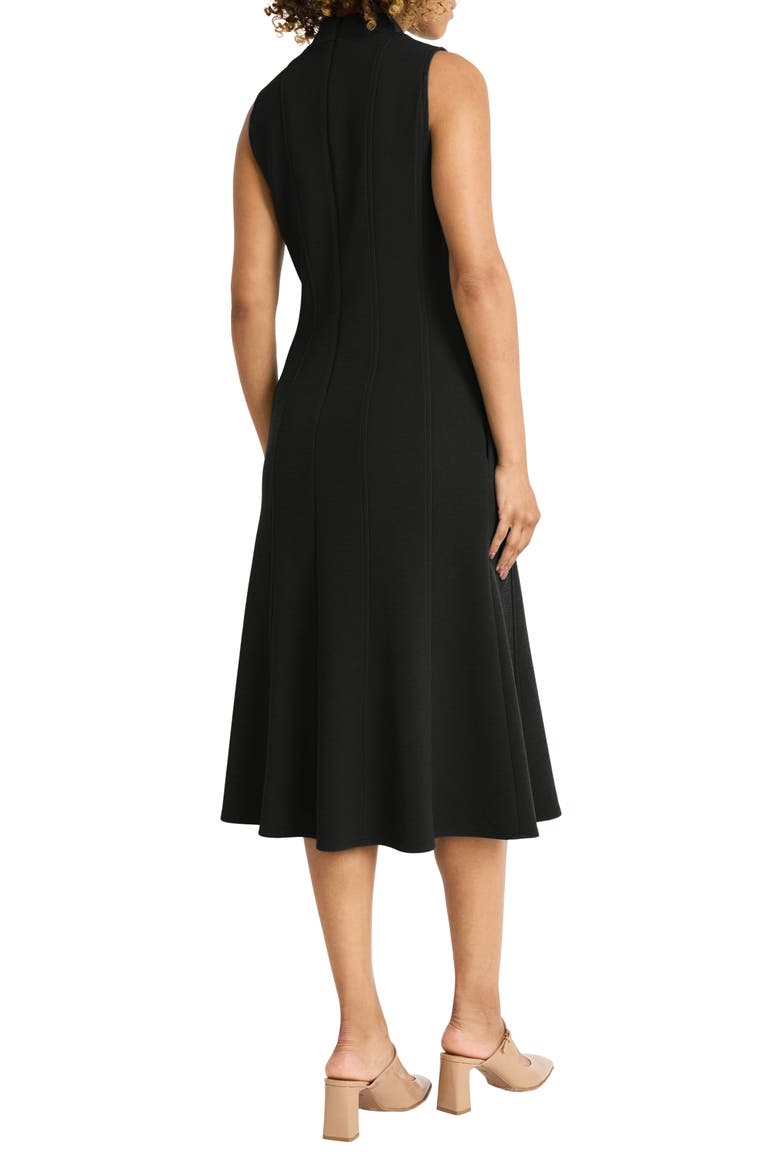 Mock Neck Sleeveless Knit Dress, Alternate, color, BLACK