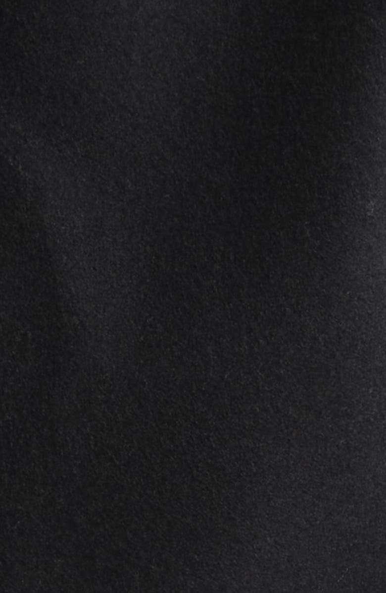 Bottega Veneta Stretch Wool Blend Felt Double Breasted Coat, Alternate, color, 1000 Black