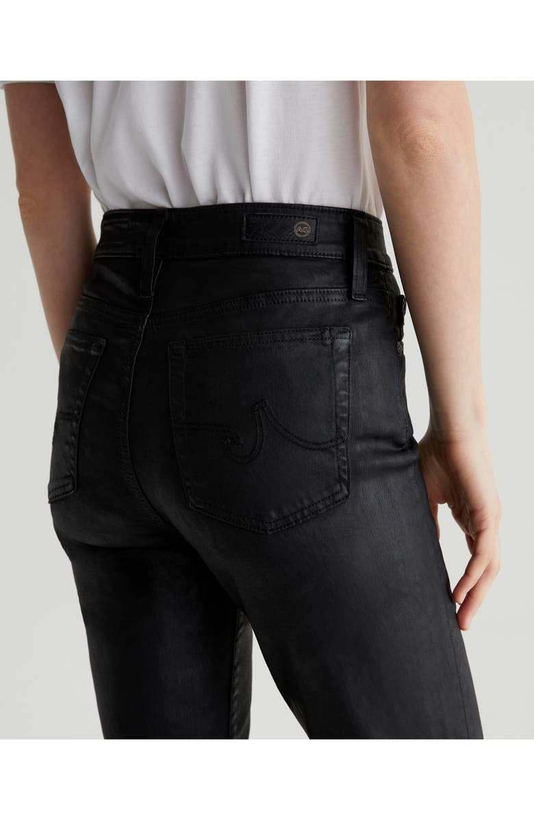 AG Mari Mid Rise Coated Slim Straight Leg Pants, Alternate, color,