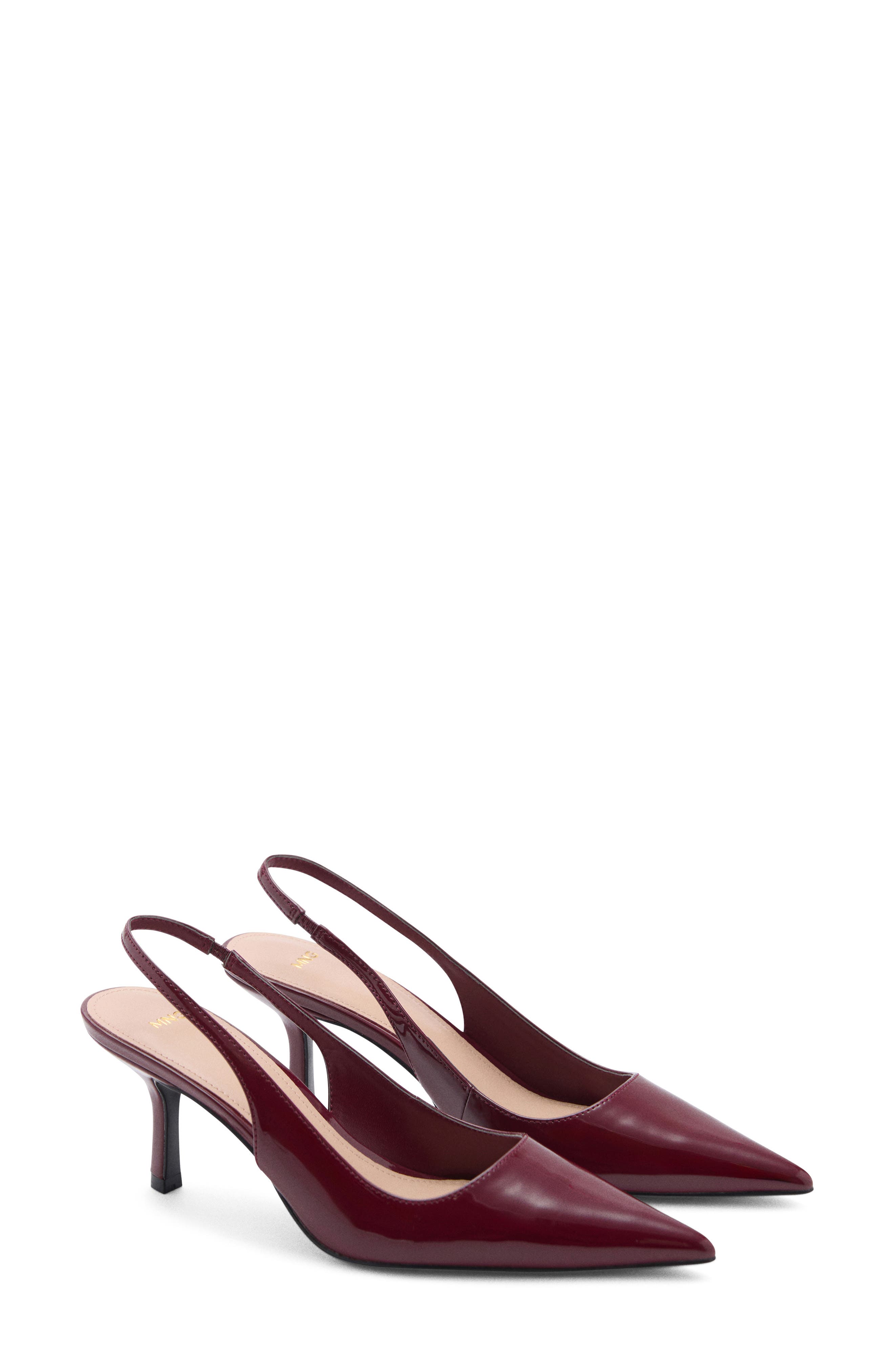 MANGO Pointed Toe Slingback Pump, Main, color, 