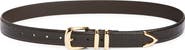 Native Shoes The Jordan Croc Embossed Leather Belt