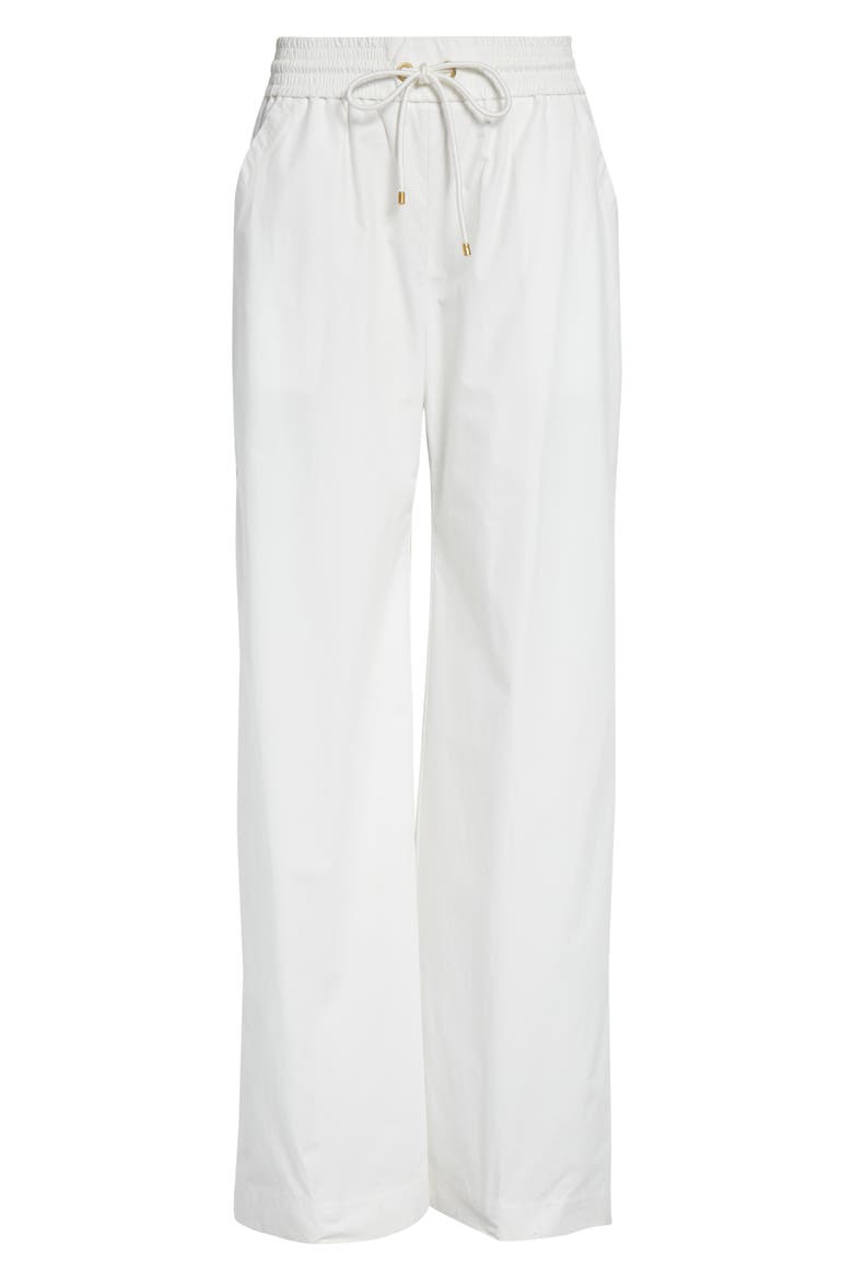 Rebellion Cotton Poplin Wide Leg Button Pants, Alternate, color, IVORY