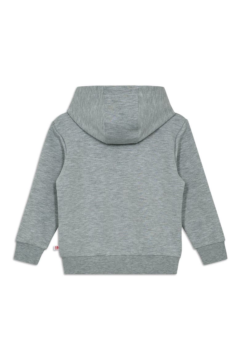 Kids' Embossed Logo Hoodie, Alternate, color, GREY