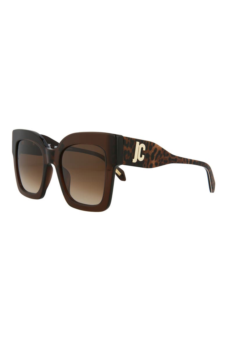 52mm Oversize Square Sunglasses, Alternate, color, BROWN BROWN BROWN