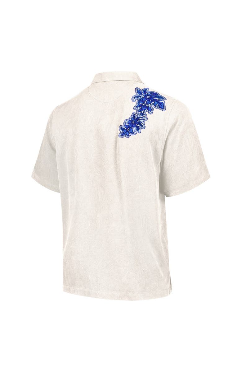 Tommy Bahama Men's Tommy Bahama Cream Dallas Cowboys Hibiscus Camp Button-Up Shirt, Alternate, color, 