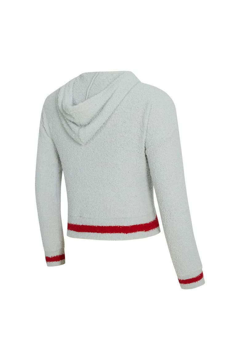 Women's Concepts Sport Gray/Red Georgia Bulldogs Whitley Long Sleeve Hoodie Top & Shorts Set, Alternate, color, Gray