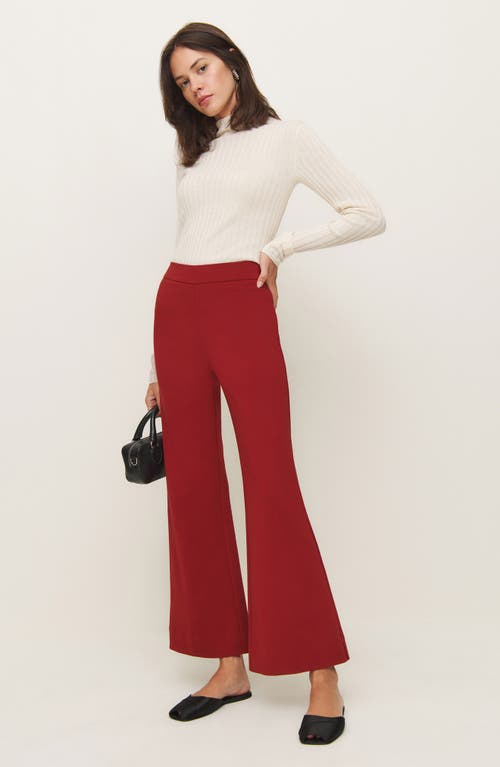 Reformation Tanya Knit Pant In Sangre