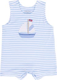 Angel Dear Bubbly Sailboat Stripe Romper
