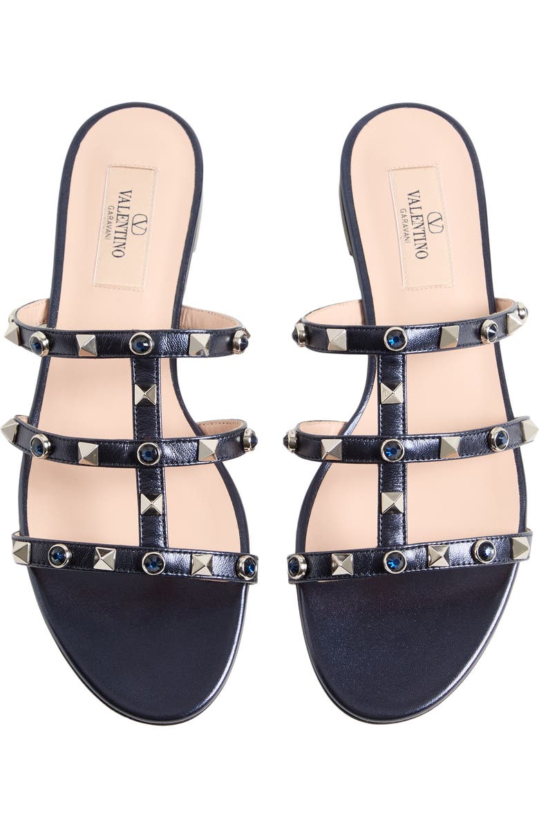 Valentino Garavani Rockstud Slide Sandal, Alternate, color,