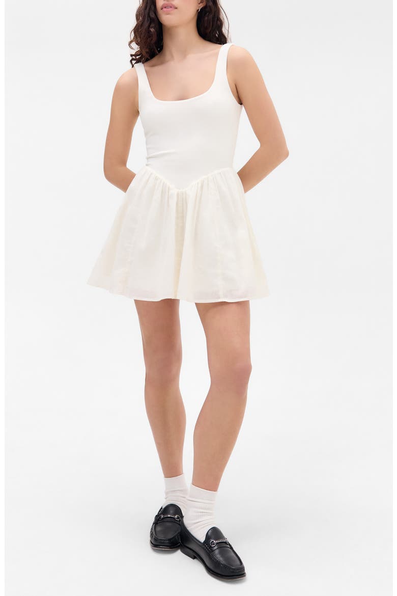 Daphne Fit & Flare Minidress, Main, color, WHITE