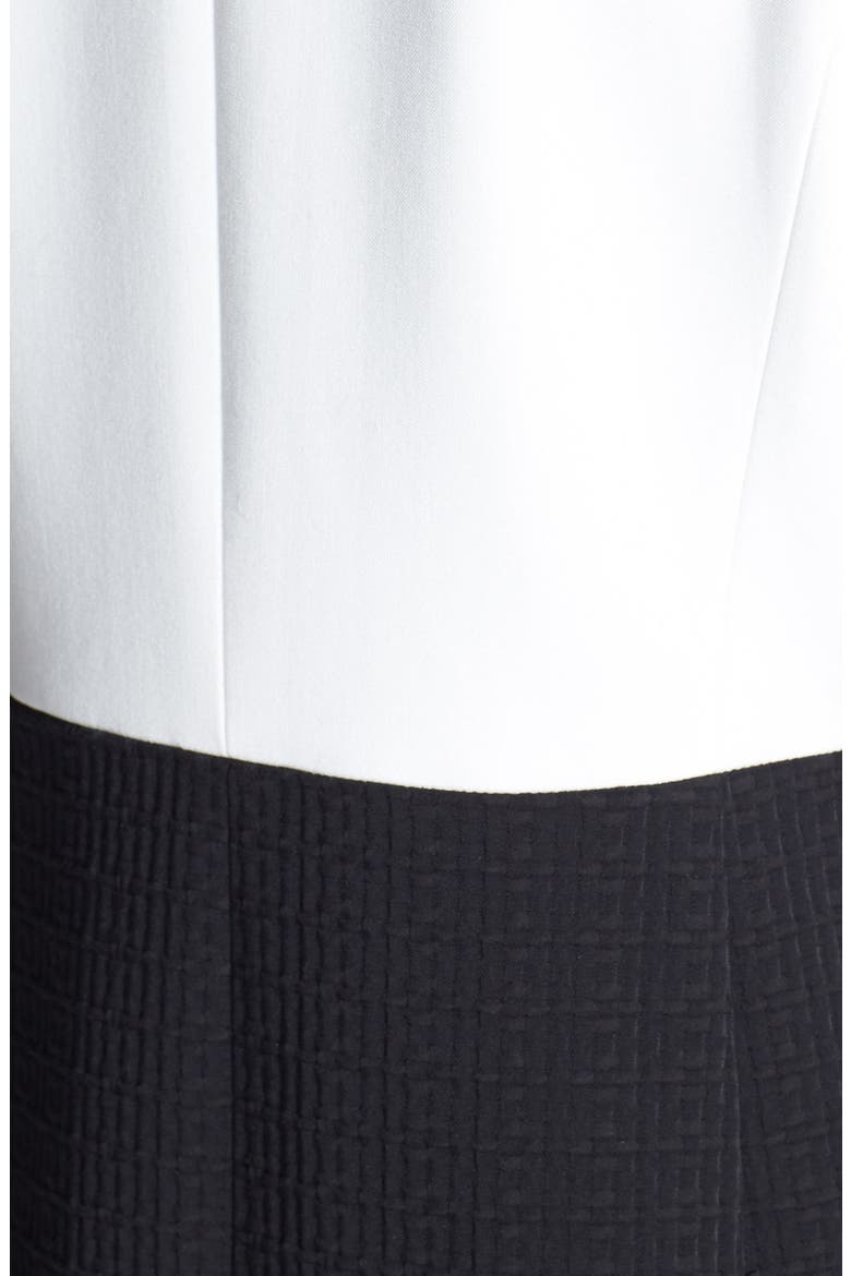 'Royale Jacquard' Two-Tone Topper, Alternate, color, BLACK- CREAM CLOUD