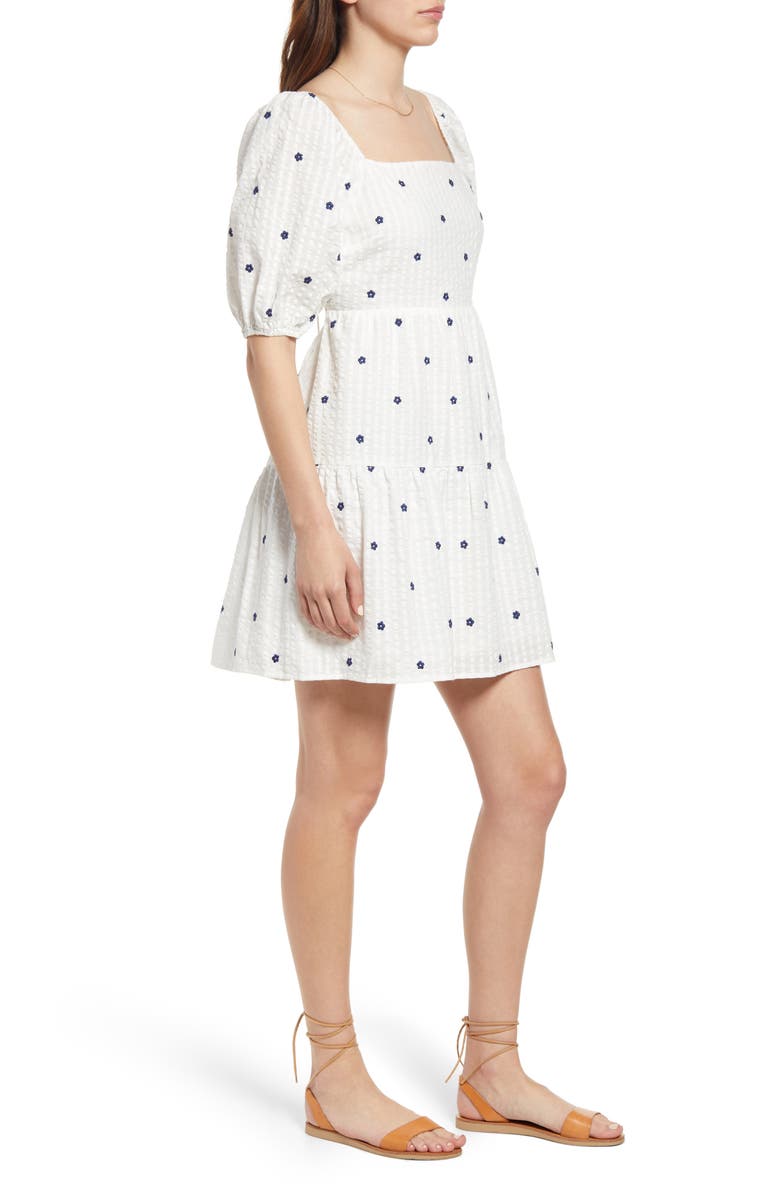 Rails Selene Floral Embroidered Cotton Fit & Flare Dress, Alternate, color, 