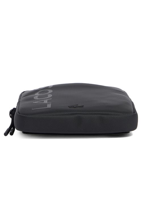 Lacoste Flat Crossover Bag In Black
