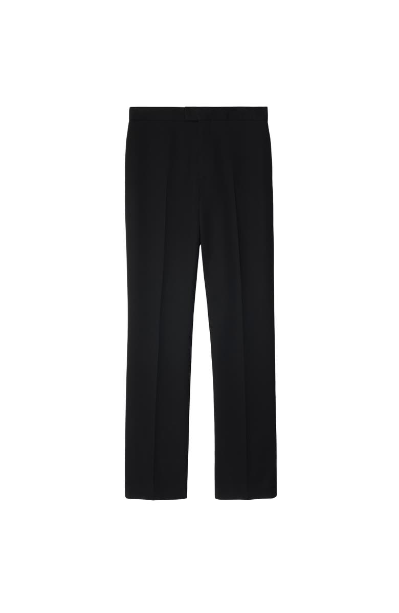 Burberry Wool Tuxedo Trousers, Alternate, color, Black