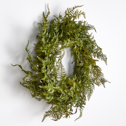 Napa Home & Garden 18in Fern Wreath In Green