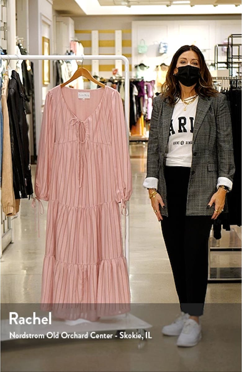 Tiered Long Sleeve Midi Dress, sales video thumbnail