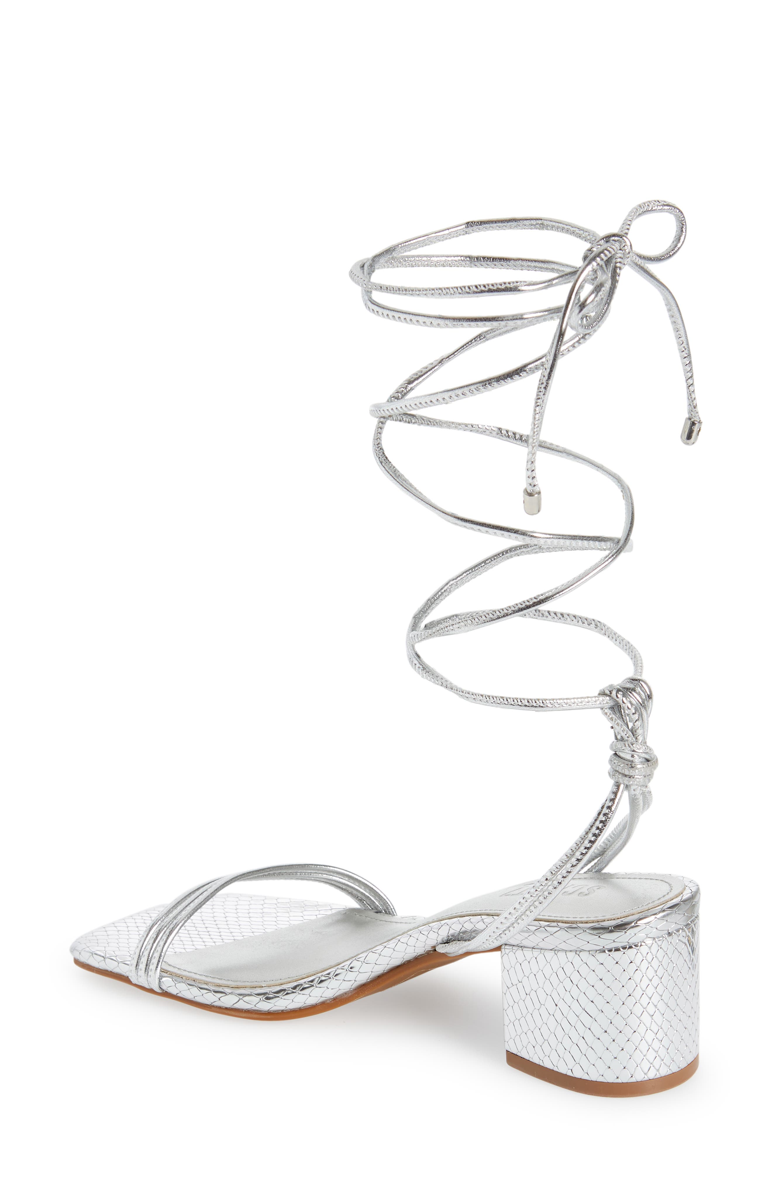 Schutz Thea Ankle Wrap Sandal, Alternate, color, 