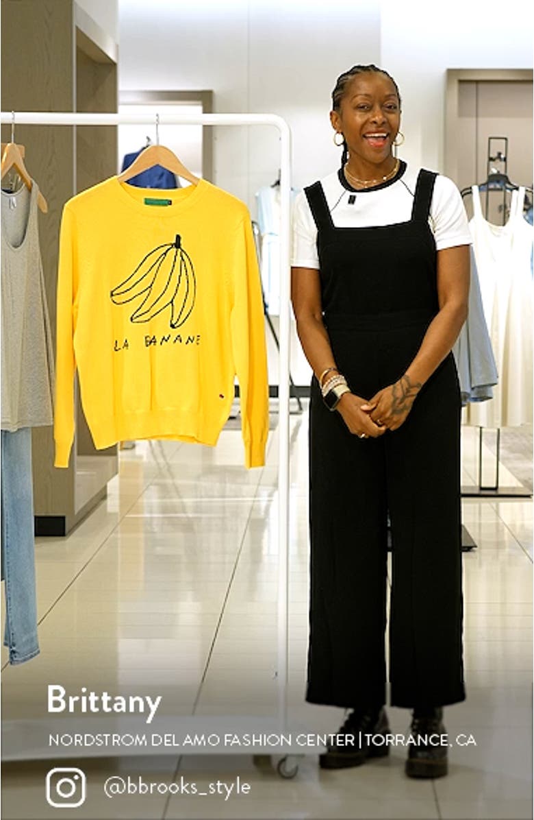 La Banane Intarsia Cotton Sweater, sales video thumbnail