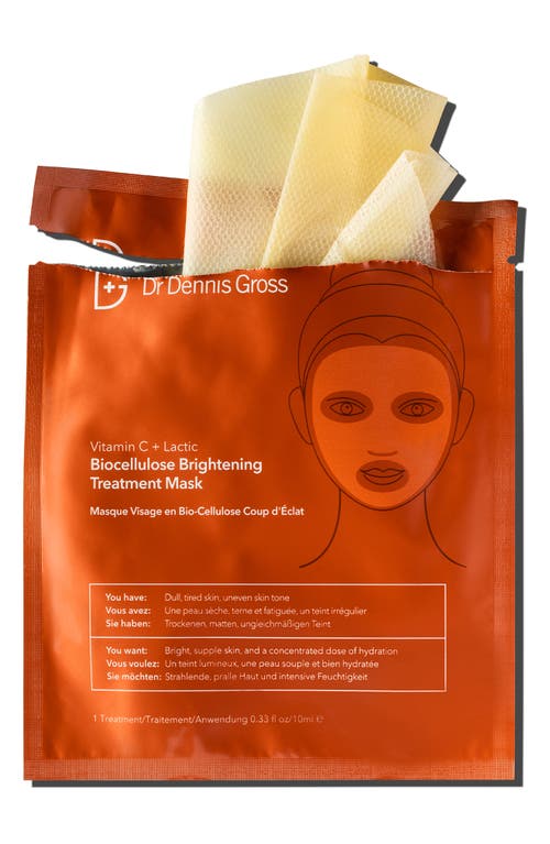 Dr. Dennis Gross Skincare Vitamin C Lactic Biocellulose Brightening Treatment Mask