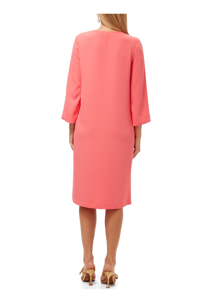 Catamaran Lace Up Midi Dress, Alternate, color, Coral Crush
