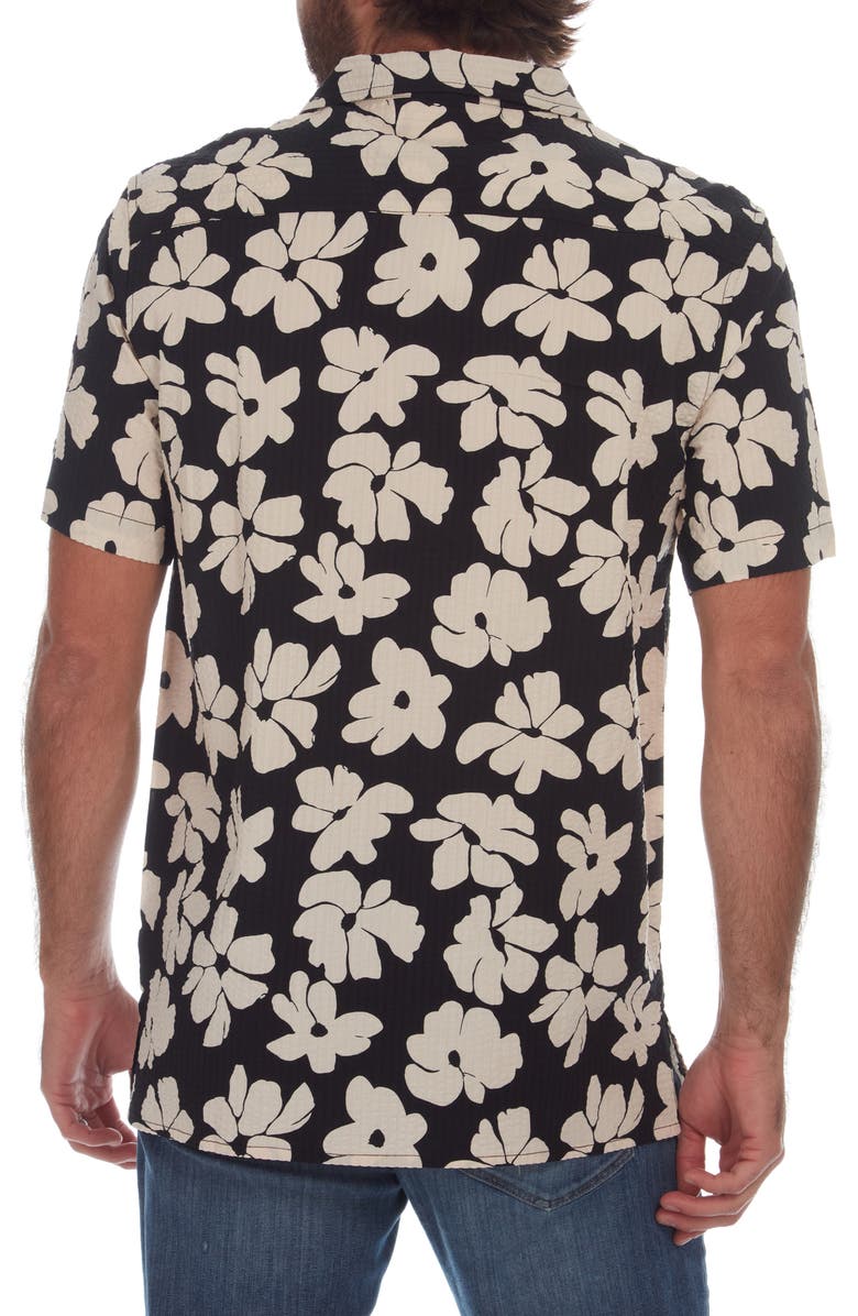 PX Floral Print Seersucker Camp Shirt, Alternate, color,