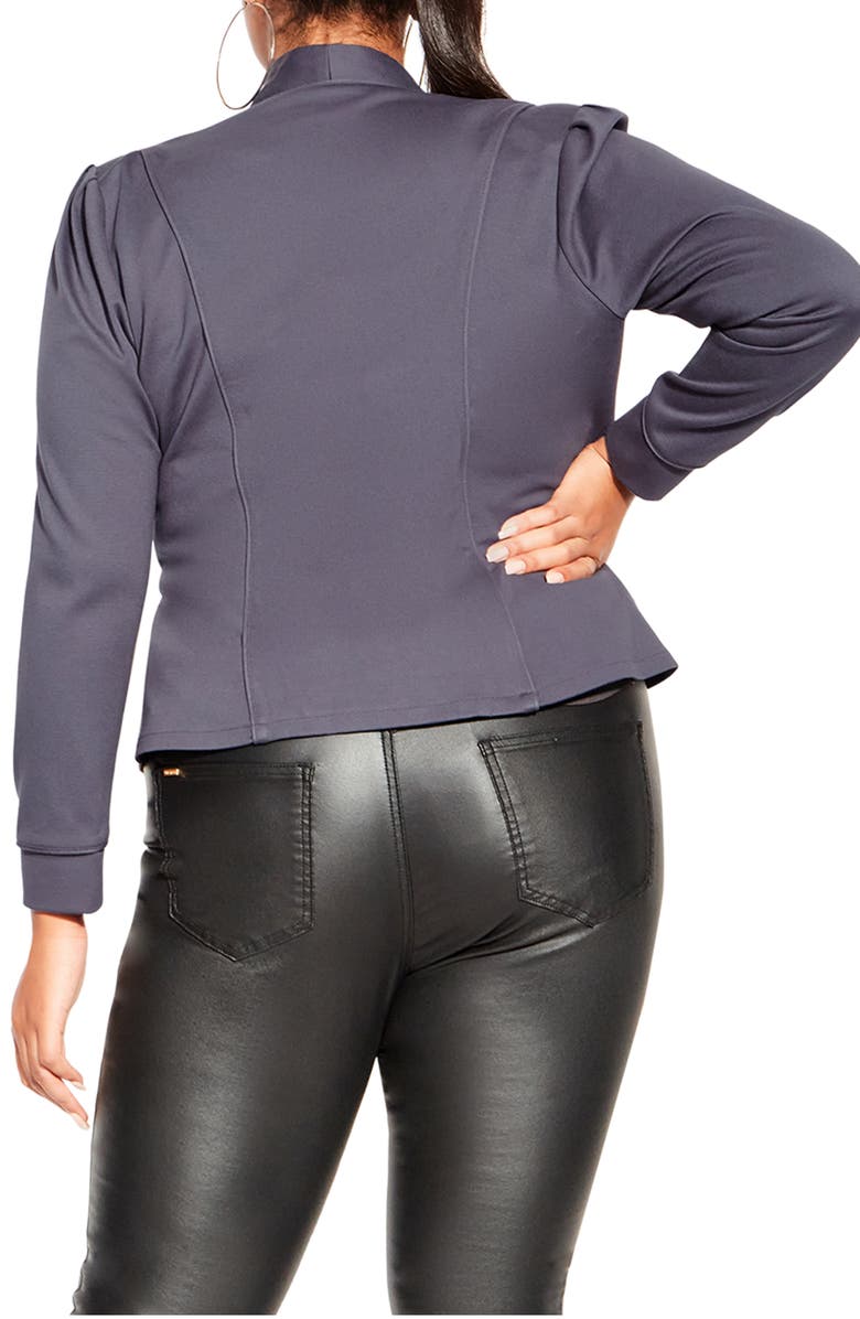 City Chic Piping Praise Jacket, Alternate, color,