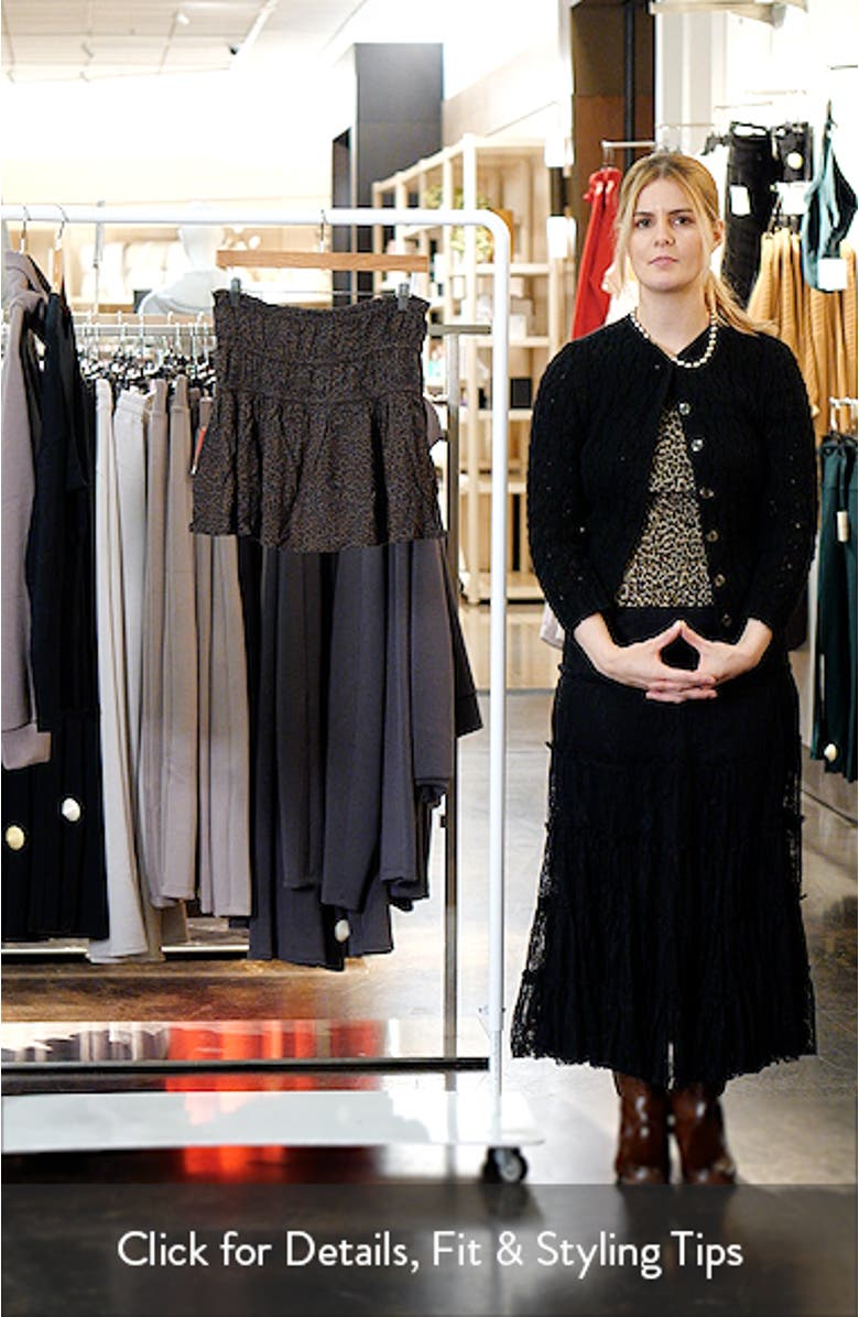 Leopard Print Shirred Miniskirt, sales video thumbnail