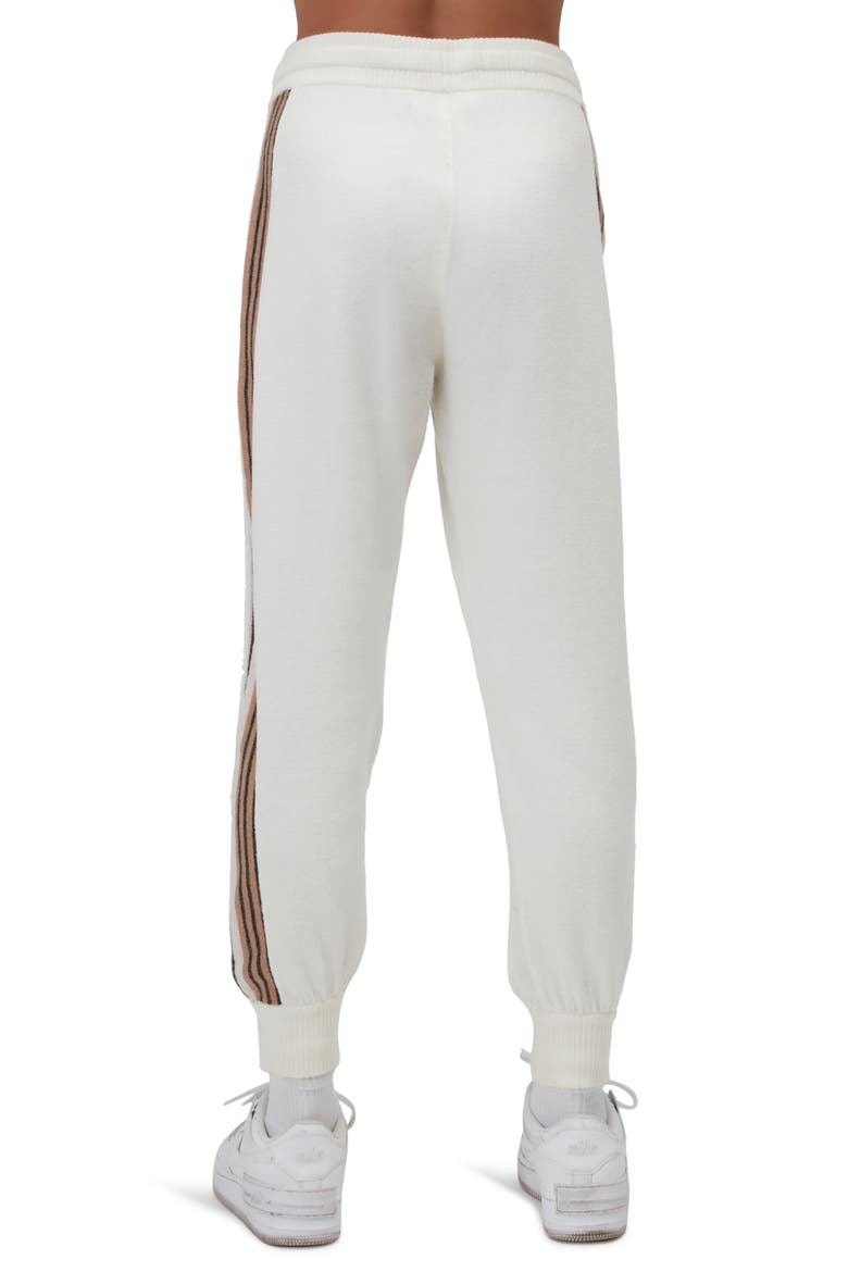 High Waist Knit Joggers, Alternate, color, STONE