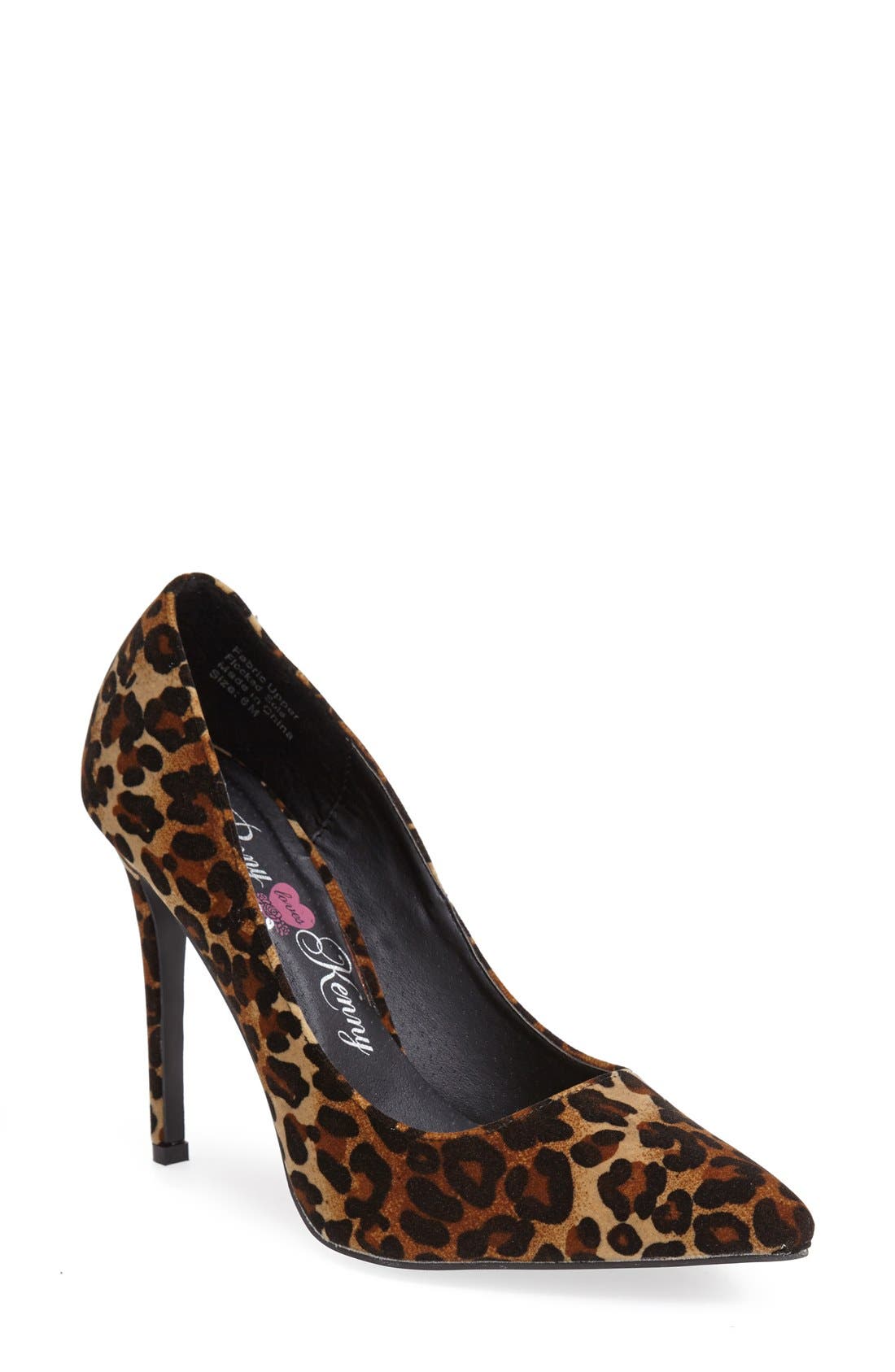 'Opus' Pump, Main, color, LEOPARD SUEDE