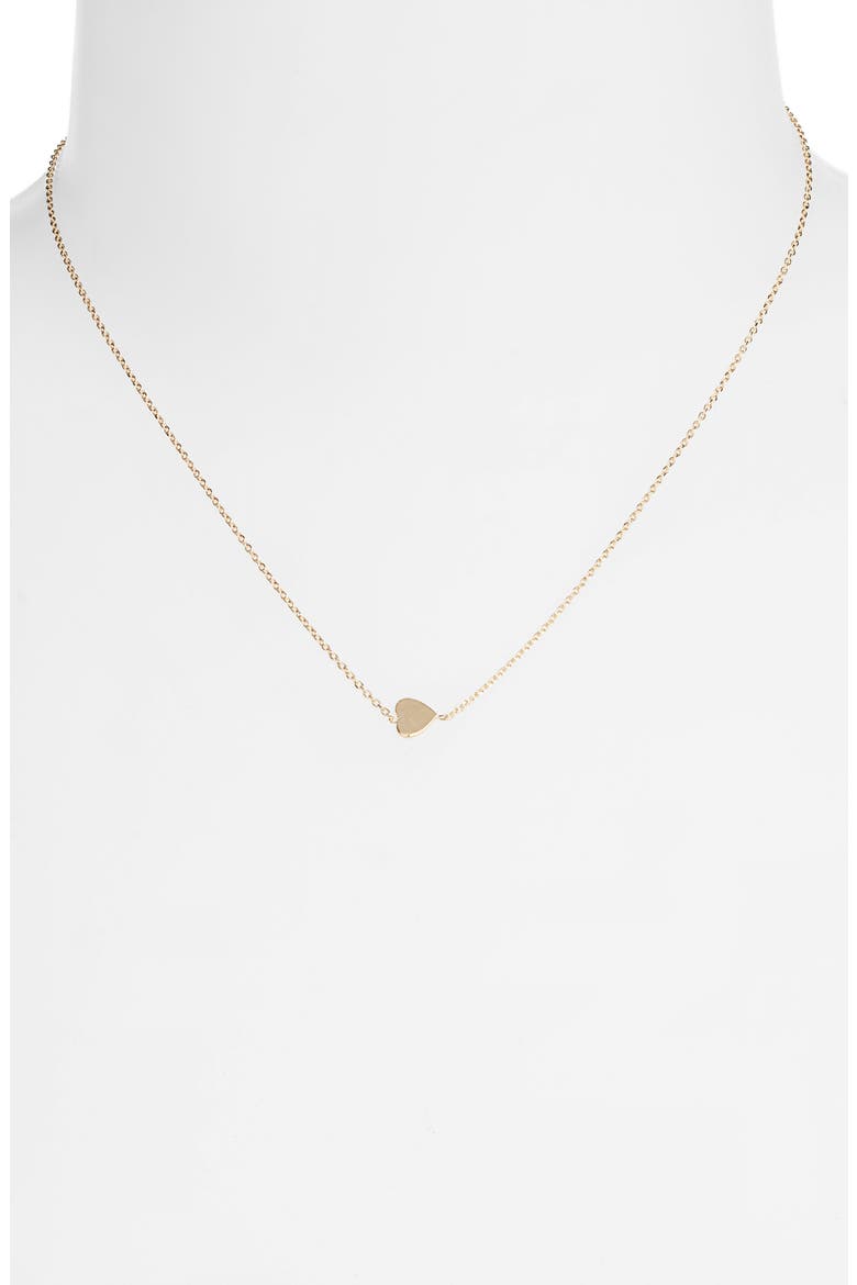 Love Letter Heart Pendant Necklace, Alternate, color, GOLD