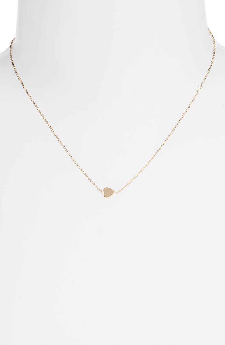 Anzie Love Letter Heart Pendant Necklace, Alternate, color, 