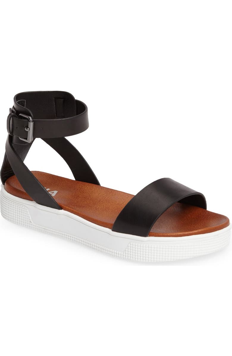 MIA Ellen Platform Sandal, Main, color, Black