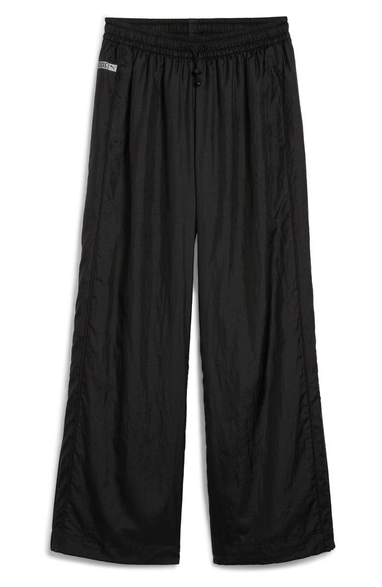 PUMA x Rosé T7 Relaxed Fit Track Pants, Alternate, color, Puma Black
