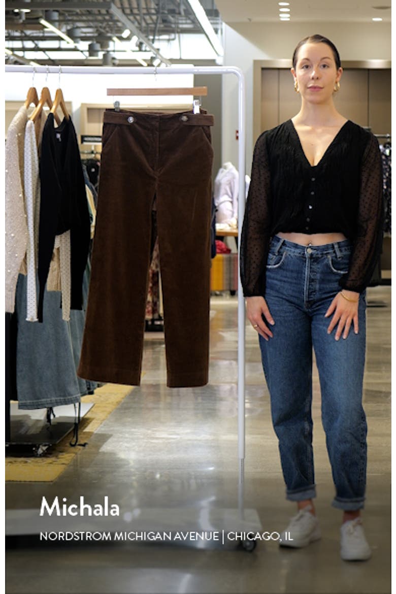 Brynleigh Crop Stretch Cotton Corduroy Pants video