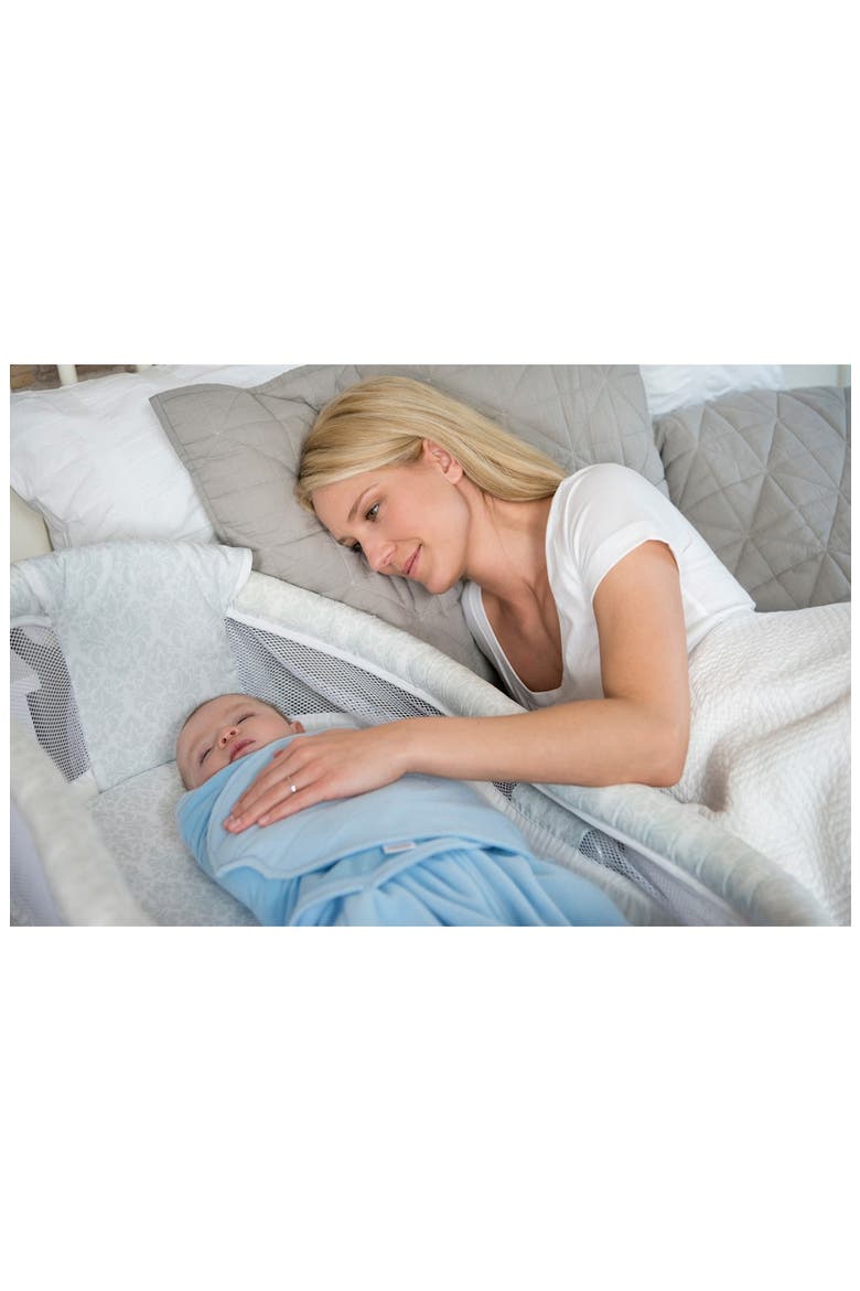 HALO® Innovations 'Bassinest' Bedside Swivel Sleeper, Alternate, color, SILVER DAMASK