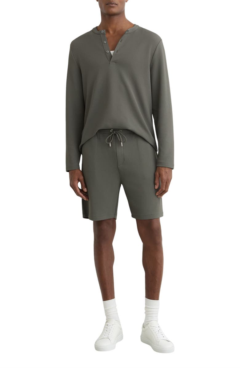 Reiss Tavolla Drawstring Shorts, Alternate, color, Sage Green