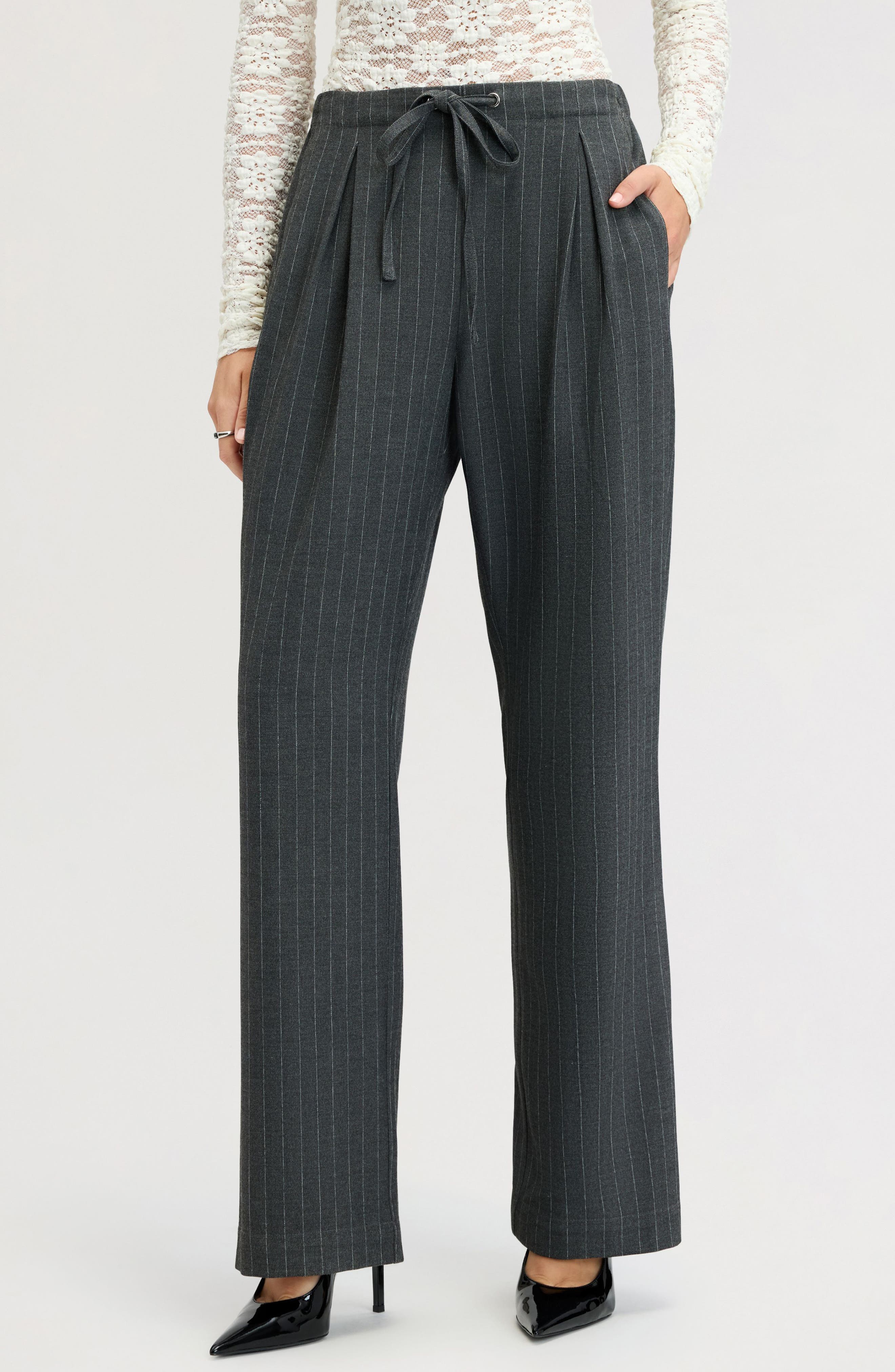 selected GREY PINSTRIPE