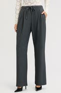 Sam Edelman Pinstripe Pleated Wide Leg Pants