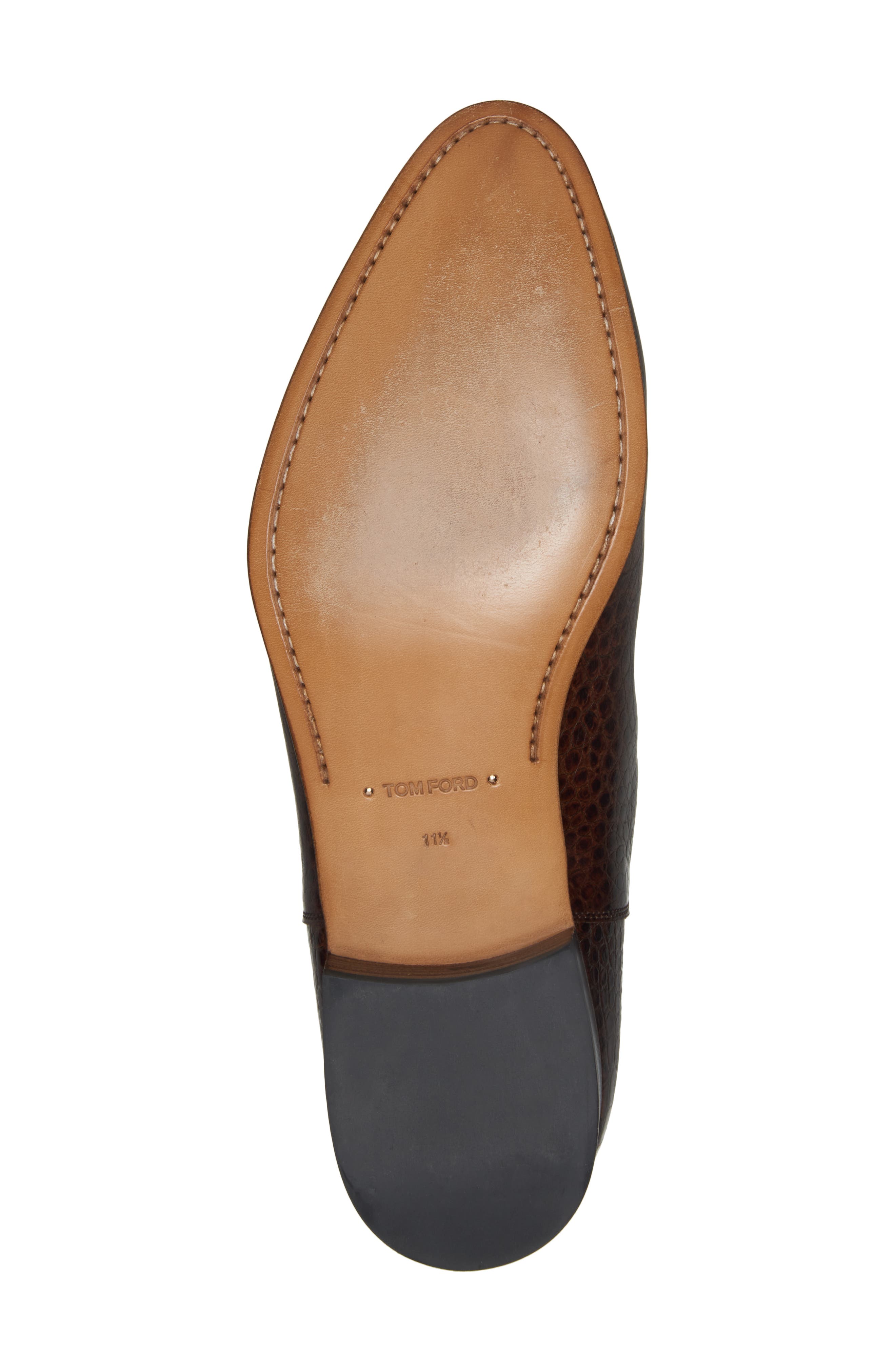 TOM FORD Alligator Embossed Chelsea Boot, Alternate, color, 