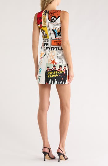 x The Beatles Clyde Embroidered Dress